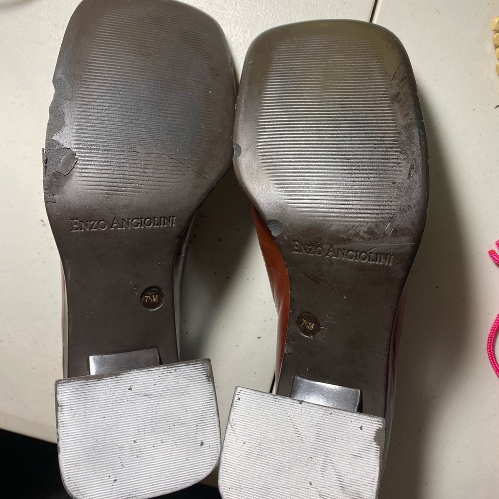 Enzo Angiolini Square toed pump loafers